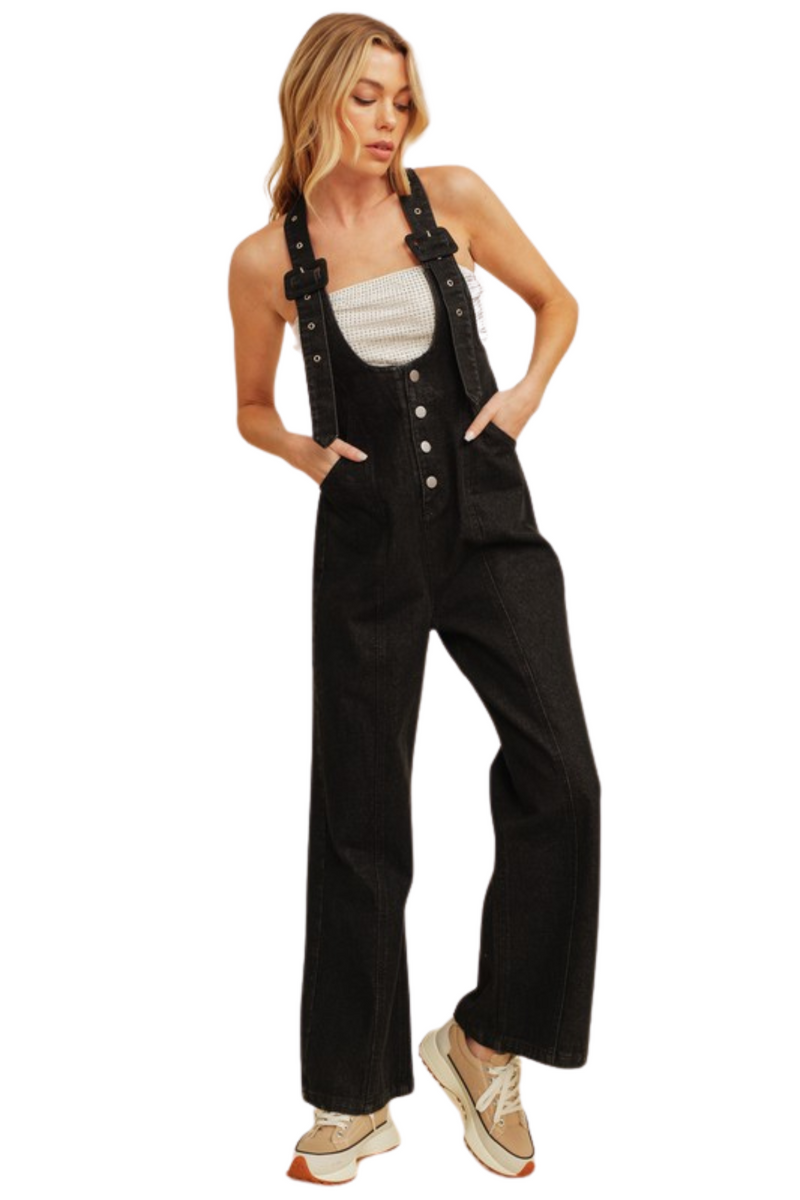 Low Denim Overalls | Southern Birch Boutique