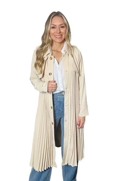 Pleated Trench Coat | Southern Birch Boutique Pleated Trench Coat | Southern Birch Boutique