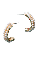 pave pearl hoops with pearls on both sides and gold in the middle