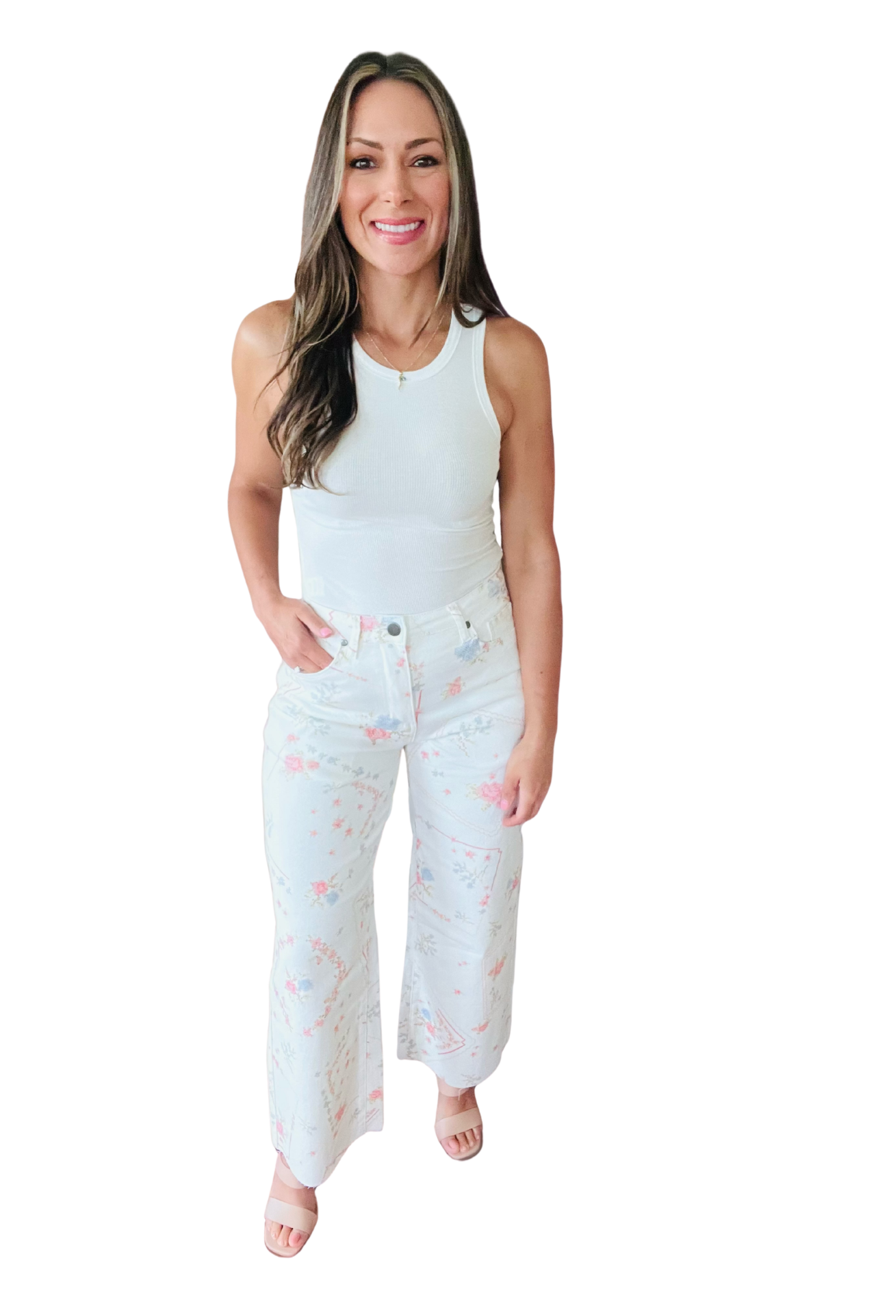 Cross Stitch Patterned Pants | Southern Birch Boutique