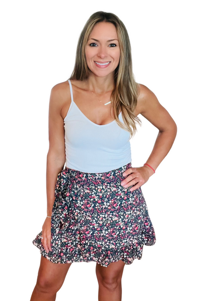The Isabelle Floral Wrap Skirt