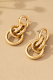 gold intertwined hoop earrings 