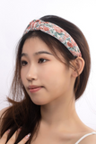 Pleated Floral Knotted Headband