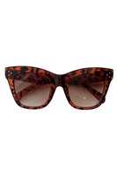 Oversized tortoise shell cat eye sunglasses