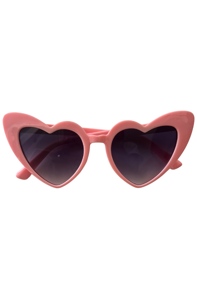 Light pink heart shaped sunglasses