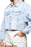 The Ainsley Pearl Denim Jacket