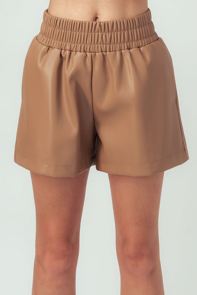 The Ashlyn Faux Leather Shorts