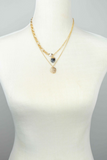 Two Row Chunky Chain Necklace
