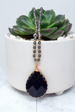 Beaded Faux Stone Necklace