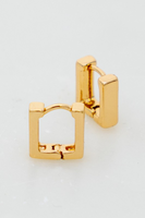 Hinged Mini Square Huggie Earrings