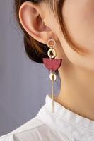 Wooden Geometric Earrings