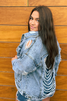 The Dylan Distressed Denim Jacket