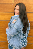 The Dylan Distressed Denim Jacket