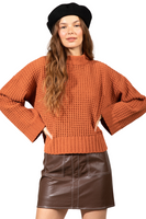 The Aria Oversized Waffle Sweater