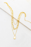 Three Layer Gold Chain Necklace