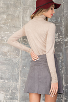 The Nellie Suede Skirt