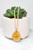 Beaded Faux Stone Necklace