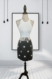The Justine Leather Star Skirt