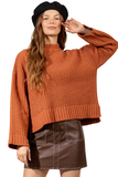 The Aria Oversized Waffle Sweater