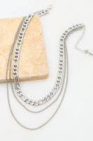 Layered Chain Choker Necklace
