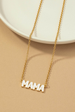 MAMA Bubble Letter Pendant Necklace
