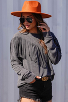 The Coralee Fringe Top