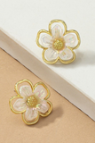 Iridescent flower Stud Earrings