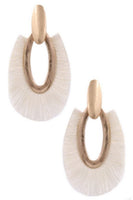 Oval Fringe Earrings