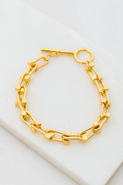 Gold Chunky Link Chain Bracelet